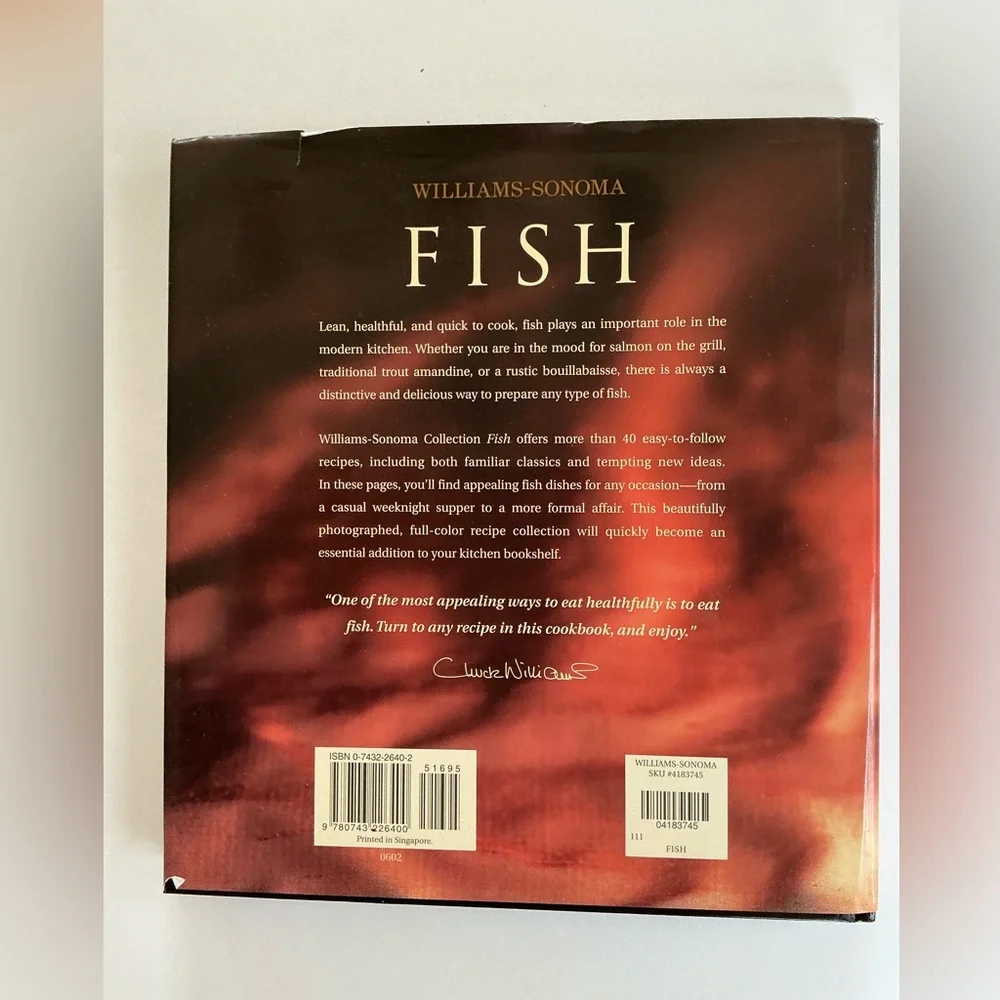 Williams-Sonoma Collection: Fish Cookbook HardCover Recipe Book
